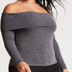 Forever 21+ Off Shoulder Sweater 3X